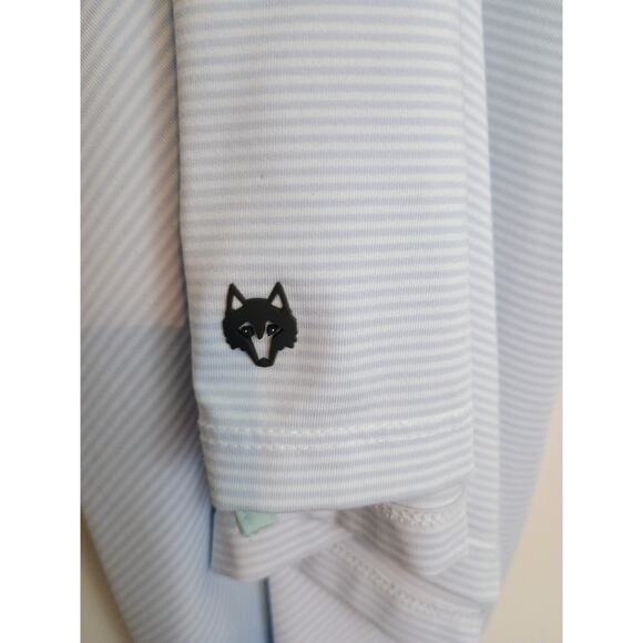 Greyson Polo Mens XL Blue Striped Golf Outdoor Casual Performance Top Hat Shirt - Picture 8 of 10